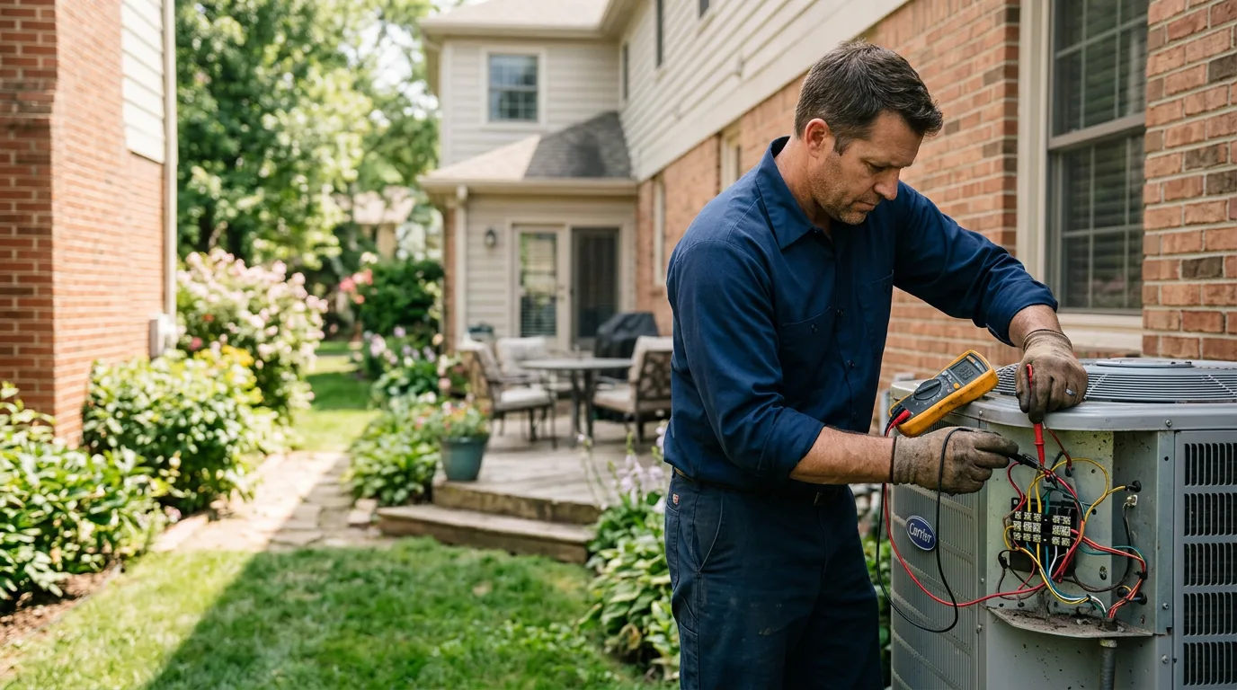HVAC technician working near Gilbert, WV